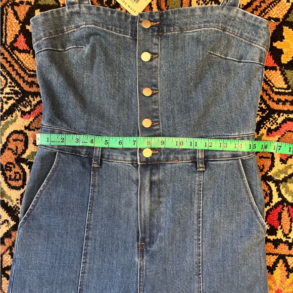 Miou Muse Denim Jumpsuit - Picture 10 of 14